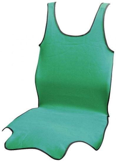 Greatstore Potah sedadla TRIKO SOFT přední - 1 ks, zelený