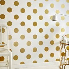 Vliesová tapeta zlaté puntíky 100105, Gold Dotty, Kids@Home 6, 0,52 x 10 m