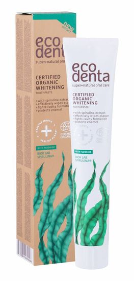 Ecodenta 75ml organic spirulina whitening, zubní pasta