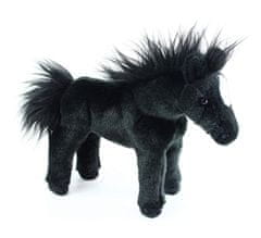 Rappa Plyšový kůň, černý, 28 cm