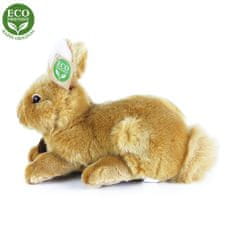 Rappa Plyšový ležící králík, hnědý, 23 cm