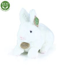 Rappa Plyšový ležící králík, bílý, 23 cm