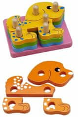 HJ Toys Nasazování na tyč puzzle pejsek