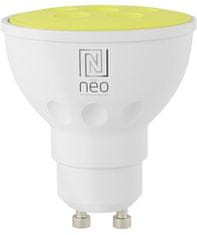 Immax NEO Smart žárovka LED GU10 3,5W RGB+CCT barevná a bílá, stmívatelná, WiFi