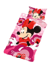 SETINO Dětské povlečení Minnie růžová 90x140 na jednu postel