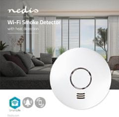 Nedis chytrý detektor kouře, Wi-Fi (WIFIDS10WT)