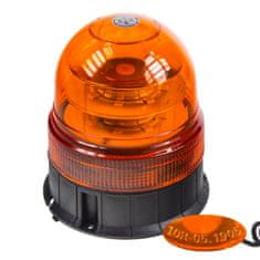 Stualarm LED maják, 12-24V, 16x3W, oranžový magnet, ECE R65 (wl84)