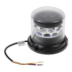 Stualarm PROFI LED maják 12-24V 24x3W červený čirý 133x110mm, ECE R10 (911-C24fredCl)