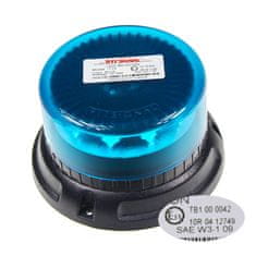 Stualarm PROFI LED maják 12-24V 12x3W modrý 133x76mm, ECE R65 (911-C12fblu)