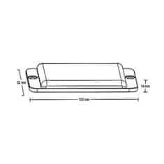 Stualarm LINEAR LED dual 12x5W LED, 12-24V, oranžový, ECE R65 (kf703d)