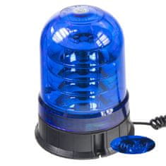 Stualarm LED maják, 12-24V, 24x3W modrý, magnet, ECE R10 (wl93blue)