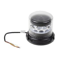 Stualarm PROFI LED maják 12-24V 24x3W modrý čirý 133x110mm, ECE R65 (911-C24fbluCl)