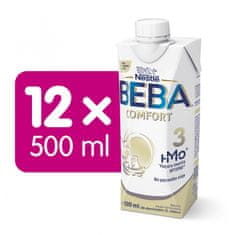 BEBA COMFORT 3 HM-O, batolecí tekutá mléčná výživa, 12x 500 ml