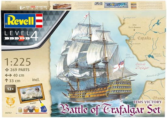 Revell Gift-Set loď 05767 - Battle of Trafalgar (1:225)