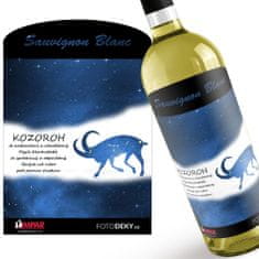 IMPAR SUBLIMACE Víno Kozoroh (22.12. - 20.1.) - Modré provedení - Bílé víno