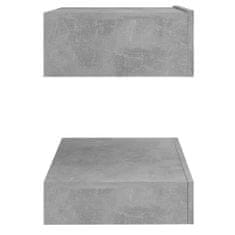 Greatstore Noční stolky 2 ks betonově šedé 60 x 35 cm dřevotříska