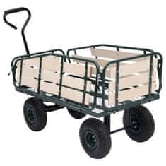 Greatstore Zahradní ruční vozík z kovu a dřeva 250 kg