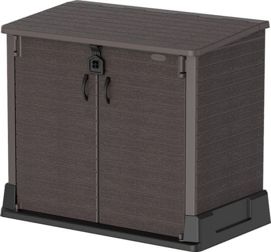 Duramax Plastový úložný box StoreAway 130 x 110 x 74 cm, 850l - hnědý 86621