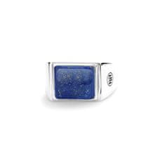 Rebel & Rose Nadčasový stříbrný prsten Square Lapis Lowneck RR-RG033-S (Obvod 57 mm)