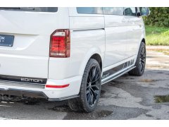 Maxton Design difuzory pod boční prahy pro Volkswagen T6, černý lesklý plast ABS