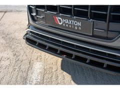 Maxton Design spoiler pod přední nárazník pro Audi Q8 Mk 1, černý lesklý plast ABS