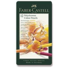 Faber-Castell Pastelky Faber Castell Polychromos plech.krabička 12ks