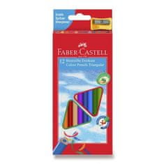 Faber-Castell Pastelky trojboké Faber Castell ECO 12 ks + ořezávátko