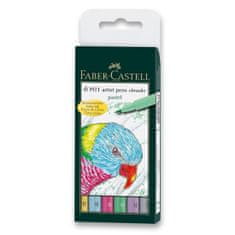 Faber-Castell Popisovač Faber Castell Pitt Artist Pen Pastel 6ks