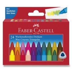 Faber-Castell Voskovky Faber Castell trojhranné pap.krabička 24ks