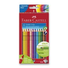 Faber-Castell Pastelky trojb. Faber Castell JUMBO GRIP rozm. 12ks + ořez.