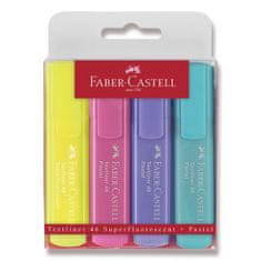 Faber-Castell Zvýrazňovač Faber Castell Textliner 1546 pastel. sada 4ks