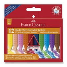 Faber-Castell Vosk.pastelky Faber Castell Plastic Colour Jumbo 12 ks