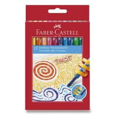 Faber-Castell Voskovky Faber Castell Twist v plas. pouzdře pap.krab. 12ks