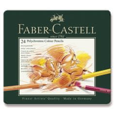 Faber-Castell Pastelky Faber Castell Polychromos plech.krabička 24ks