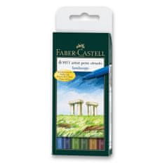 Faber-Castell Popisovač Faber Castell Pitt Artist Pen Landscape 6ks
