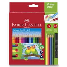 Faber-Castell Pastelky Faber Castell trojhranné 18ks + 4ks + 2ks