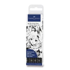 Faber-Castell Popisovač Faber Castell Pitt Artist Pen Manga černé II 4ks