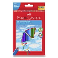 Faber-Castell Pastelky trojboké Faber Castell ECO 36ks + ořezávátko