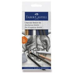 Faber-Castell Pitt pastel Faber Castell Charcoal sketch sada 7ks