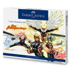 Faber-Castell Popisovač Faber Castell Comic Illustration set 15 ks