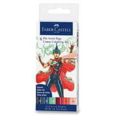 Faber-Castell Popisovač Faber Castell Pitt Artist Pen Comic mix barev 6ks