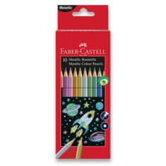 Faber-Castell Pastelky Faber Castell metalické 10 ks