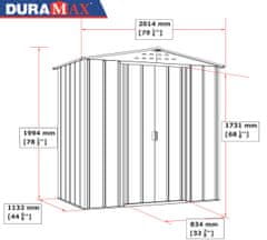 Duramax Zahradní domek RIVERTON TOP 2,5 m² - dekor dub