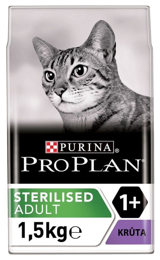 Purina Pro Plan Cat STERILISED krůta 1,5 kg