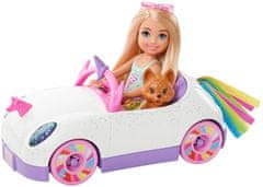 Mattel Barbie Chelsea a kabriolet s nálepkami