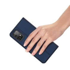 Dux Ducis Skin Pro knížkové kožené pouzdro na Samsung Galaxy A52 5G/4G, modré