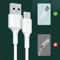 WK Design YouPin kabel USB / USB-C 3A 1m, bílý