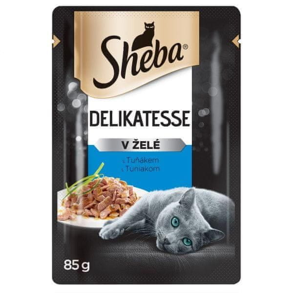 Sheba kapsičky pro dospělé kočky s tuňákem v želé 24x85 g