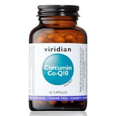 VIRIDIAN nutrition Curcumin Co-Q10 (Kurkumin a Koenzym Q10), 60 kapslí