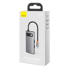 shumee Multifunkční HUB 4 v 1 Metal Gleam USB-C na USB-C Power Delivery HDMI USB 3.2 USB 2.0